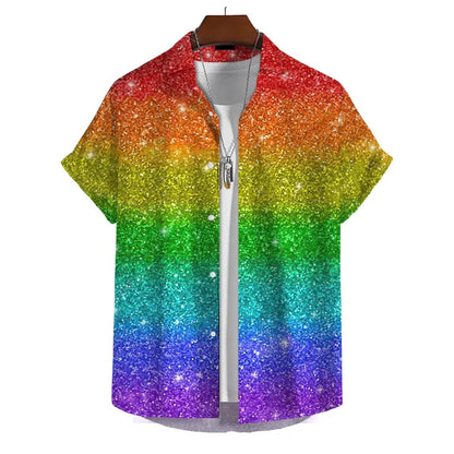 Men’s 3D Print Rainbow Shirt (10 different designs available)