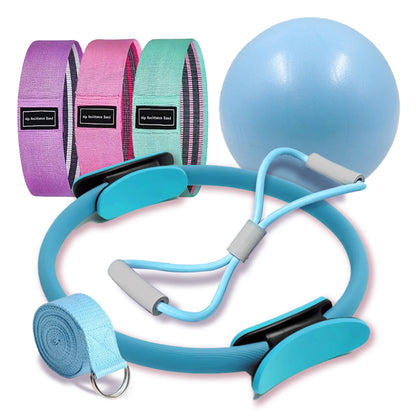 Pilates Ring & Ball Set – Full Body Home Workout Kit