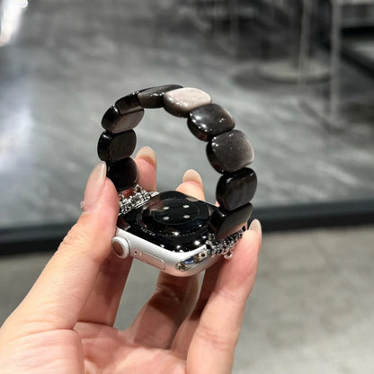 Crystal Stone Apple Watch Band – Marble Elastic Bracelet Strap