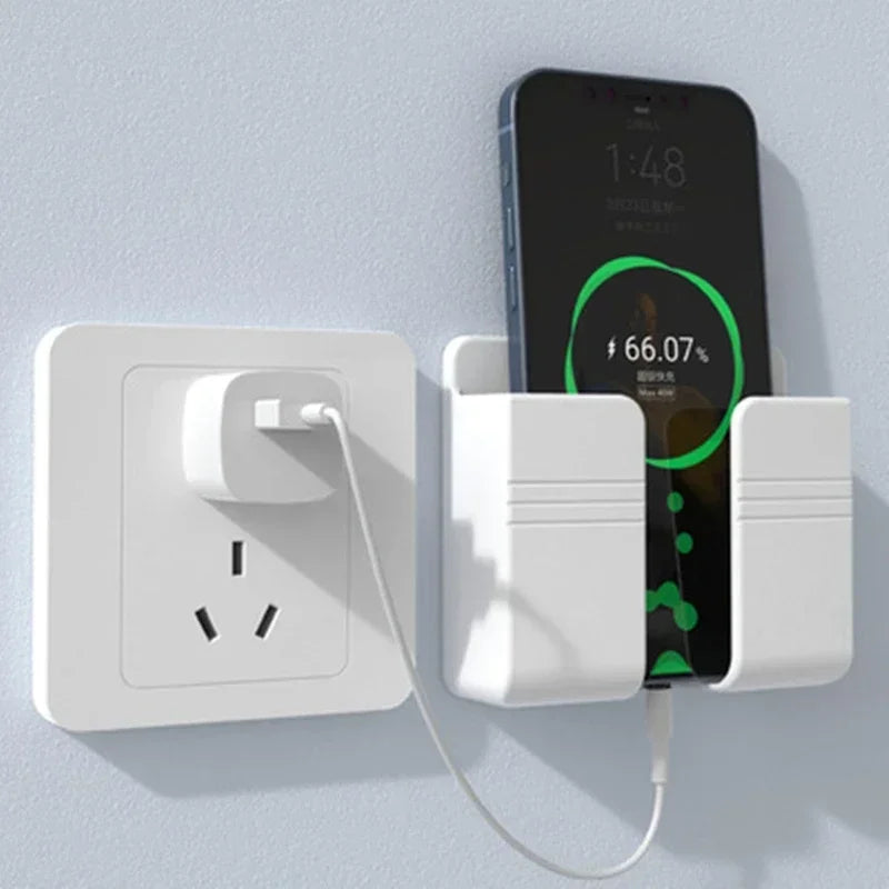 Wall Mounted Phone Holder with Charging Slot
