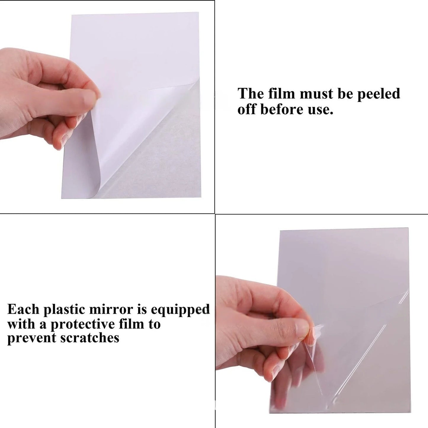 Peel & Stick Mirror Wall Tiles (10pcs)