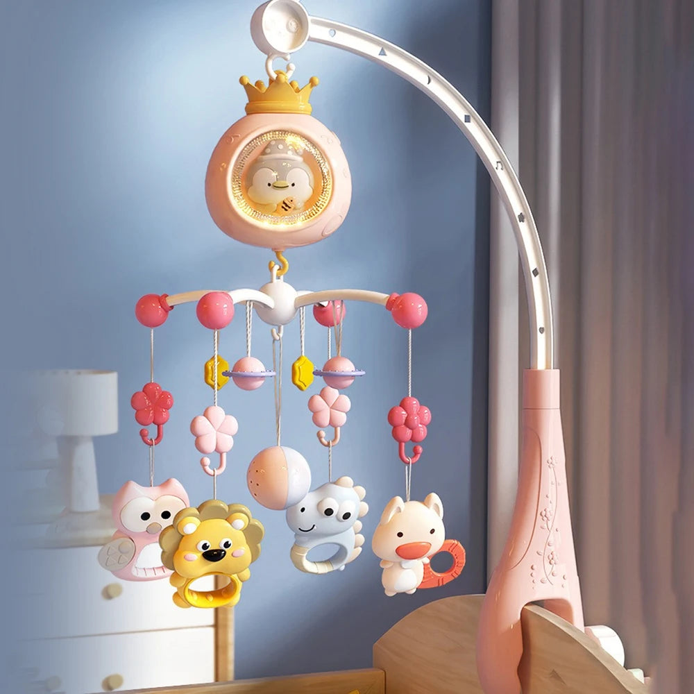 Musical Rotating Cot Mobile with Remote Control