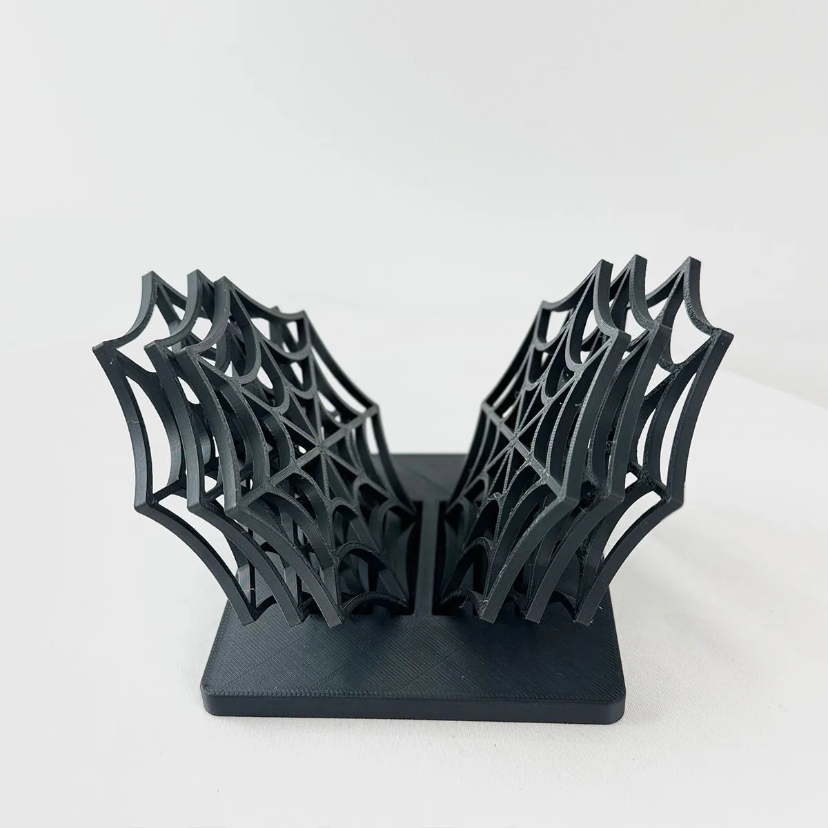 6-Piece Halloween Spider Web Coaster Set with Holder – 10cm
