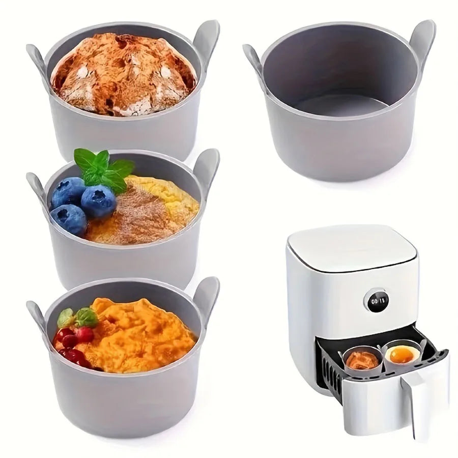 Silicone Air Fryer Egg Poacher Cups – Reusable Egg Cooker Moulds