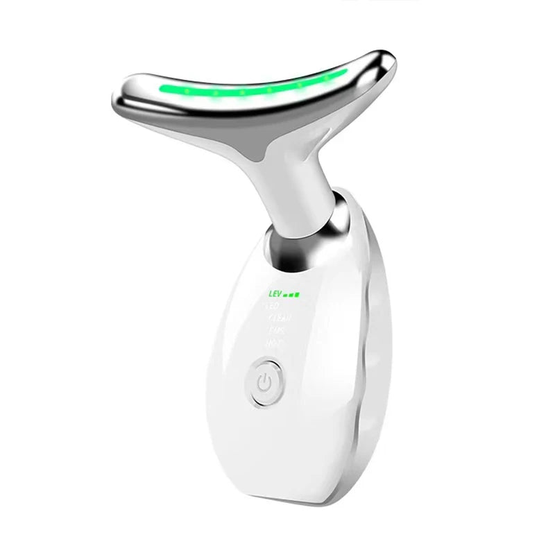 7-Colour LED Neck & Face Lifting Device – EMS Skin Tightening & Anti-Aging Massager