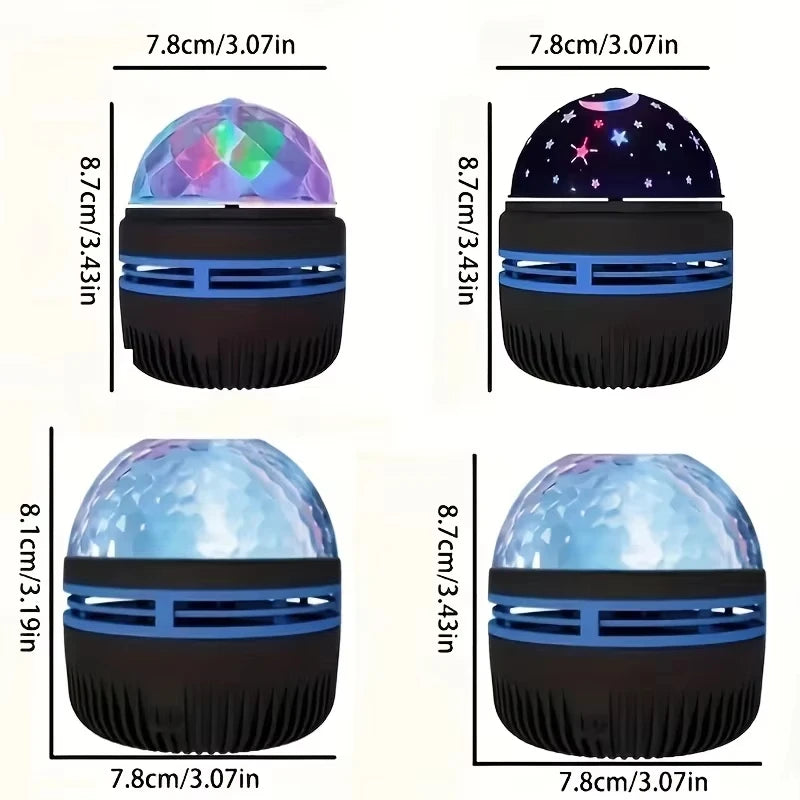 Galaxy Star & Ocean Wave Projector Night Light – 7 Colour LED