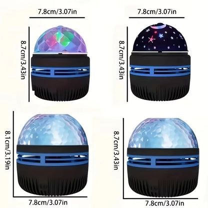 Galaxy Star & Ocean Wave Projector Night Light – 7 Colour LED