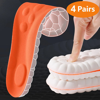 Sports Comfort Insoles – Breathable Arch Support & Shock Absorbing Shoe Inserts (2 or 4 Pairs)
