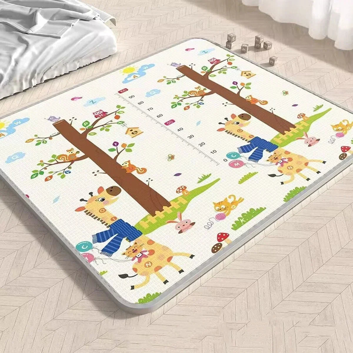 Foldable Baby Play Mat – Non-Toxic Double-Sided Crawling & Activity Mat