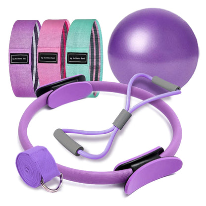 Pilates Ring & Ball Set – Full Body Home Workout Kit