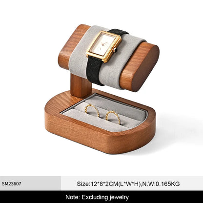 Wooden T-Shaped Watch & Bracelet Display Stand – Jewellery Storage Holder