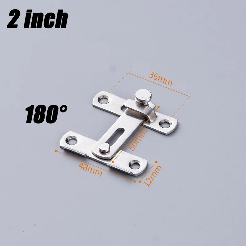 Sliding Barn Door Latch – Heavy Duty Right Angle Hook & Eye Lock for Doors, Gates & Cabinets