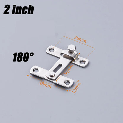 Sliding Barn Door Latch – Heavy Duty Right Angle Hook & Eye Lock for Doors, Gates & Cabinets