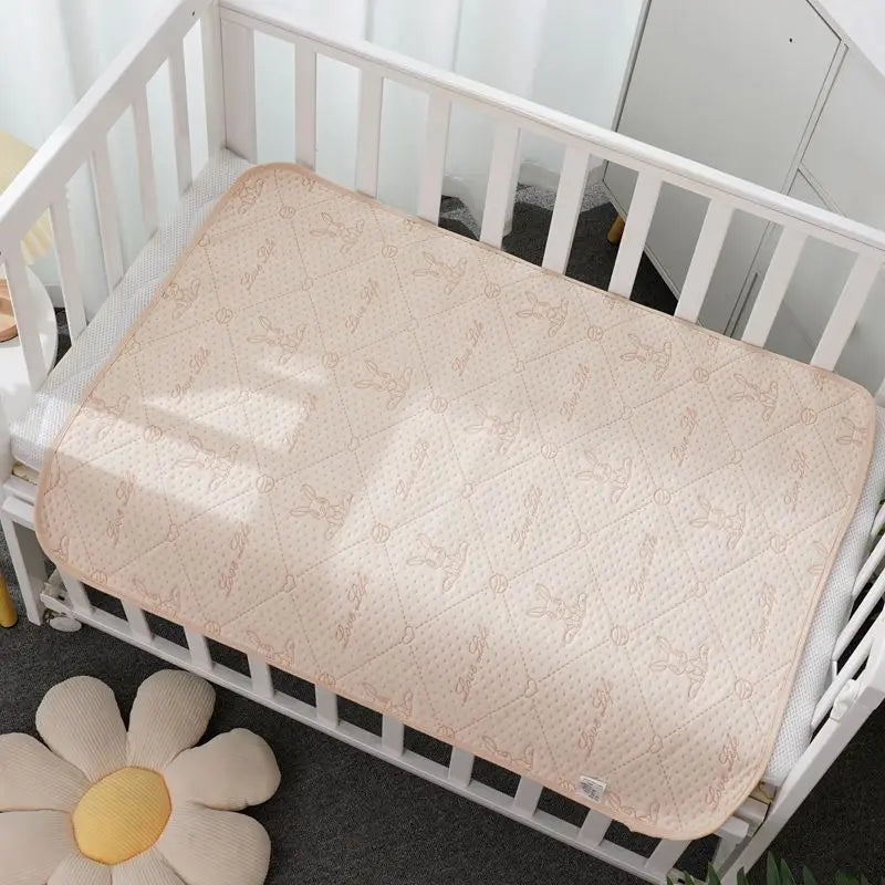 Reusable Waterproof Baby Changing Mat – 50 × 70cm Cotton Nappy Change Pad