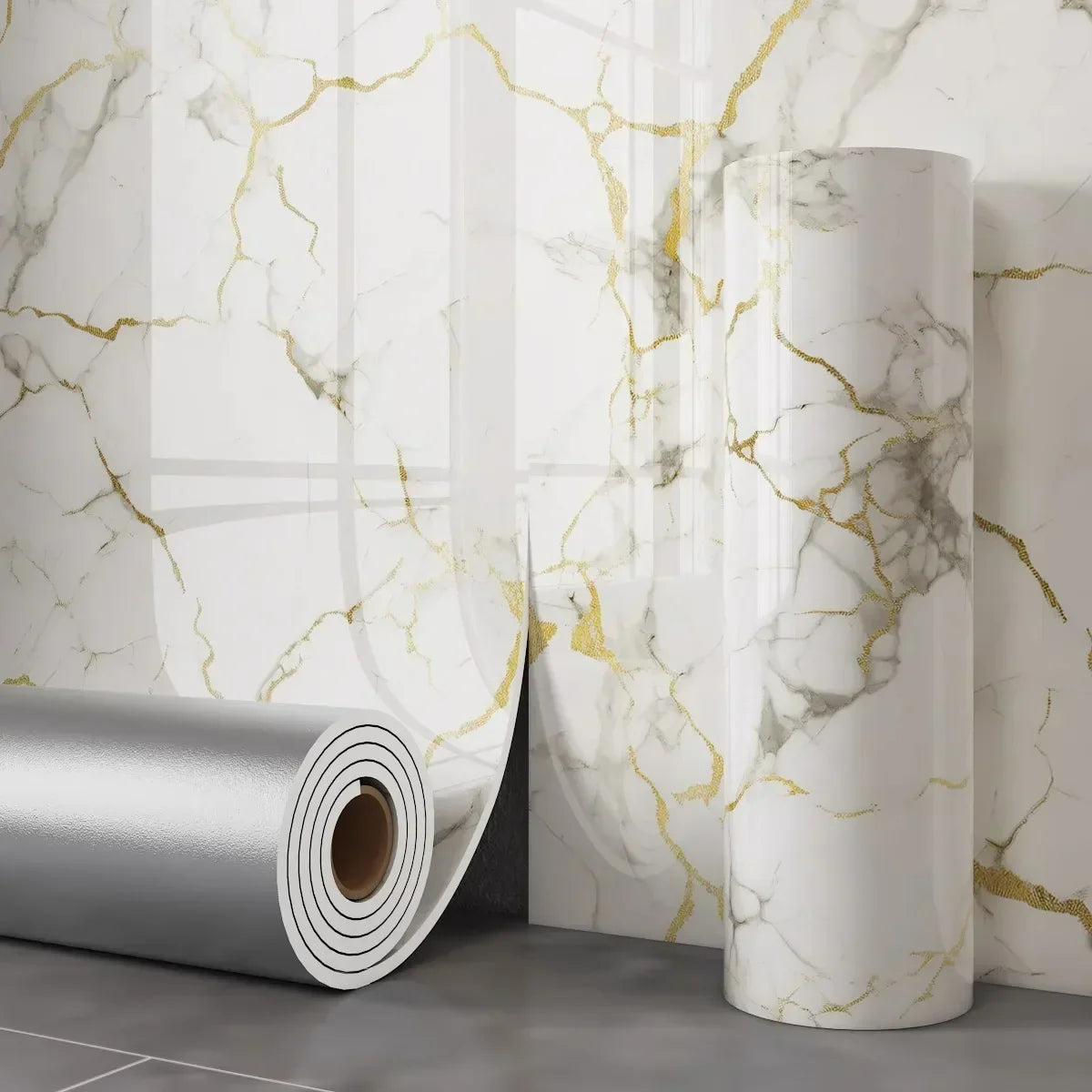 Thick Foam Marble Peel & Stick Wallpaper (available in 8 designs)