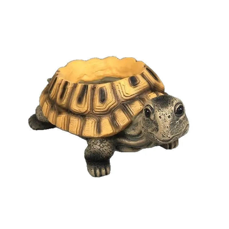 Turtle Planter Ornament – Resin Succulent & Bonsai Plant Pot