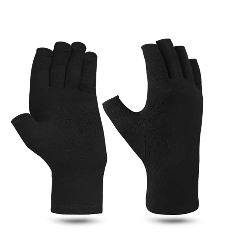 Fingerless Compression Gloves – Breathable Hand Support Gloves (1 Pair)