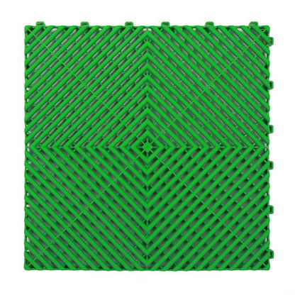 Vented Plastic Garage Floor Tile