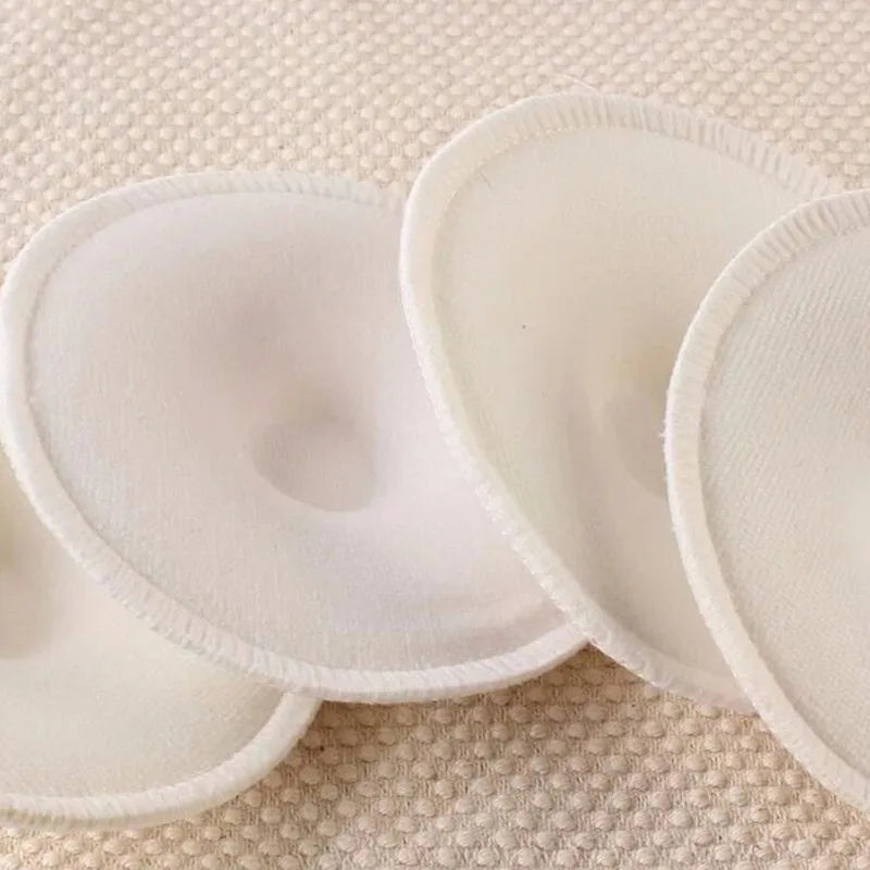 4-Pack Reusable Breast Nursing Pads – Soft, Washable & Absorbent Breastfeeding Pads