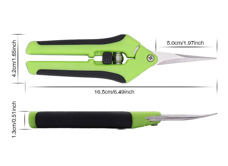 Garden Pruning Shears – Non-Slip Plant, Flower & Harvesting Scissors
