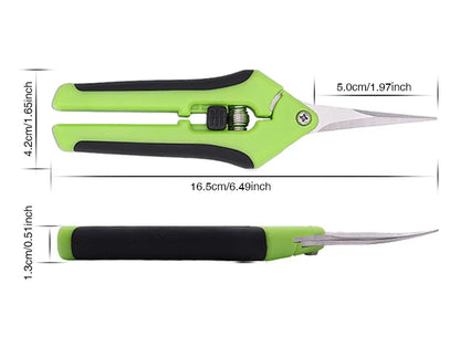 Garden Pruning Shears – Non-Slip Plant, Flower & Harvesting Scissors
