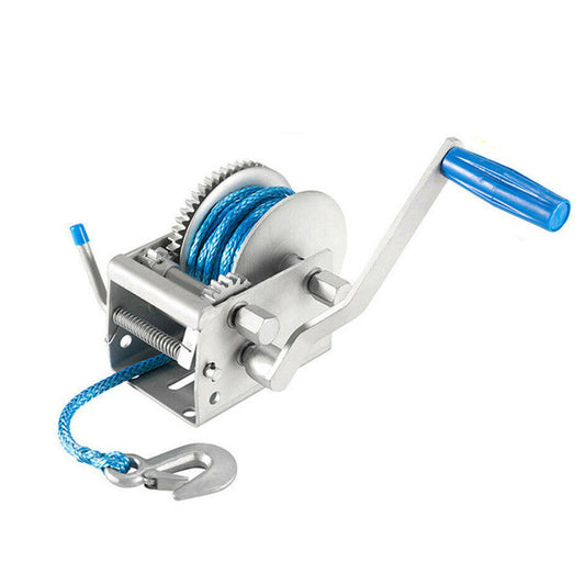 Hand Winch 1000KG/2204LBS Dyneema Rope Car Trailer - salelink.co.nz