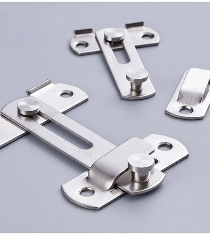 Sliding Barn Door Latch – Heavy Duty Right Angle Hook & Eye Lock for Doors, Gates & Cabinets