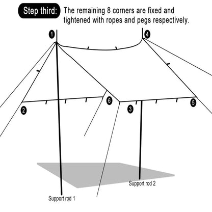 Waterproof Tarp with 19 Hang Points (3 different types available)