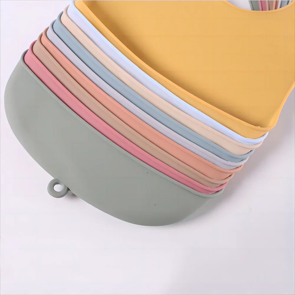 Silicone Baby Bib – Waterproof Food Catching Feeding Bib