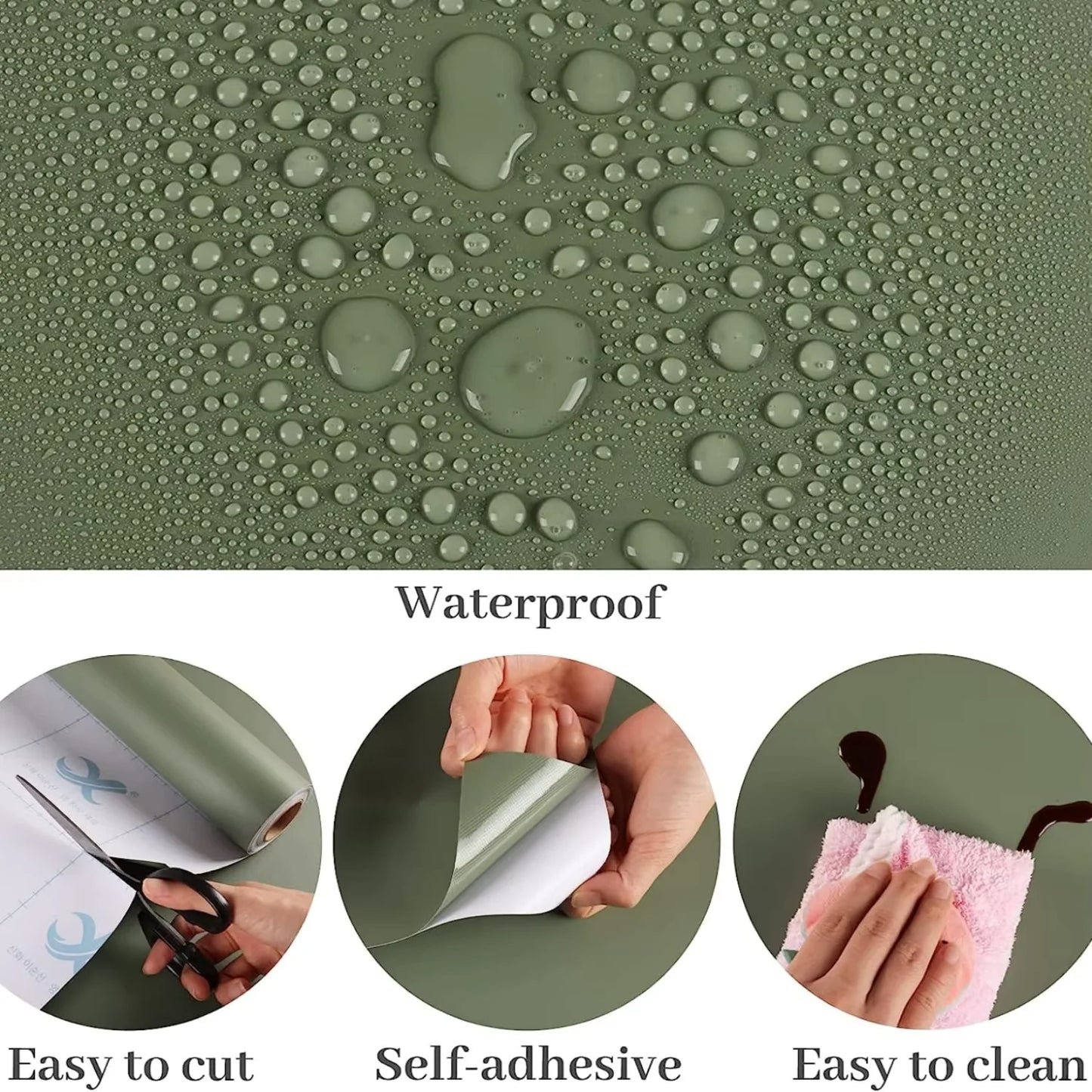 Self-Adhesive Matte Renovation Film – Waterproof Furniture & Wall Covering