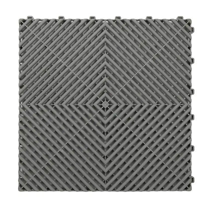 Vented Plastic Garage Floor Tile