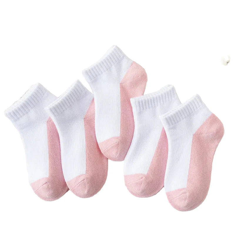 5 Pairs of Cotton Socks – For Boys & Girls (1–12 Years)