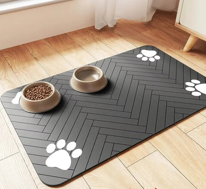 Absorbent Pet Feeding Mat – Waterproof Non-Slip Dog & Cat Placemat