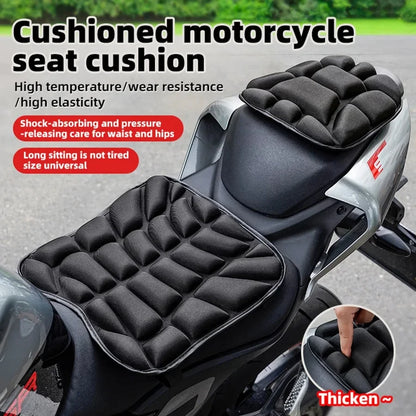 Universal 3D Gel Motorcycle Seat Cushion – Breathable Shock-Absorbing Comfort Seat Pad