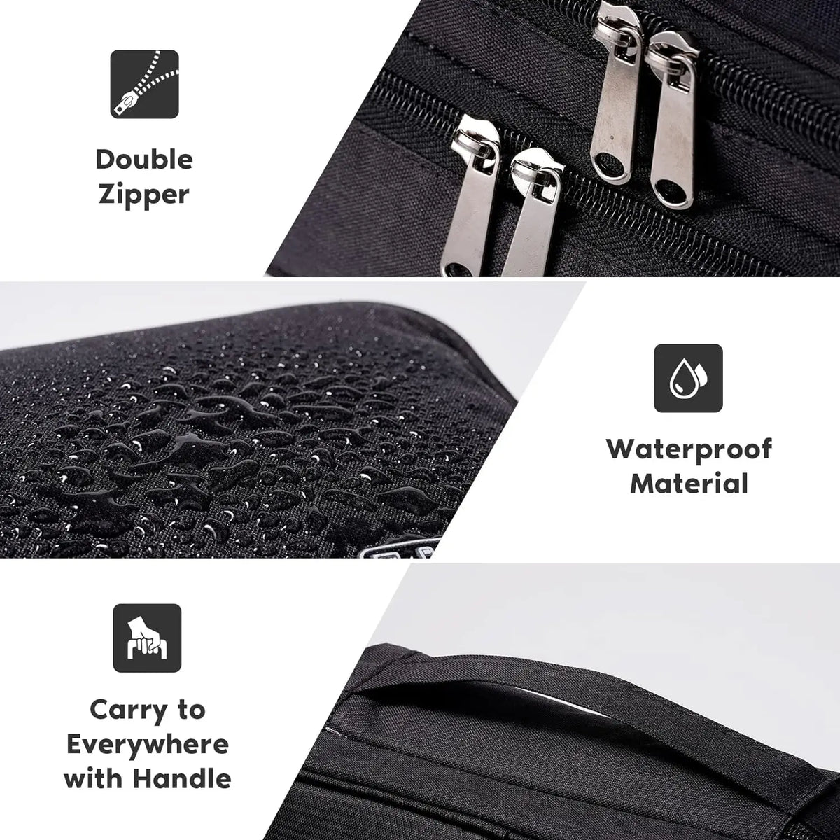 3-Layer Electronics Travel Organiser Bag – Waterproof Cable & Gadget Storage Case