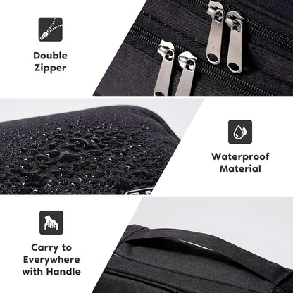 3-Layer Electronics Travel Organiser Bag – Waterproof Cable & Gadget Storage Case