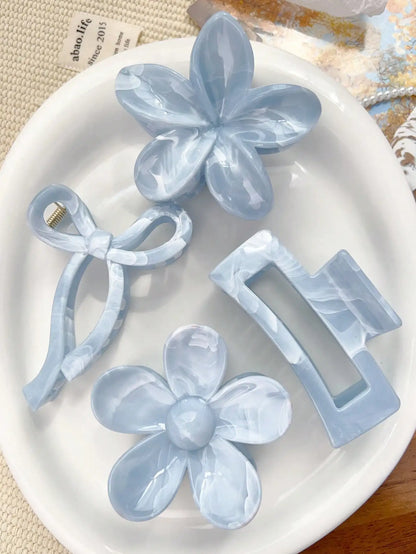 4-Piece Bow Hair Claw Clip Set