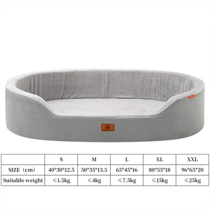 Orthopaedic Waterproof Dog Bed – Plush Winter Sofa Bed for Medium & Large Dogs
