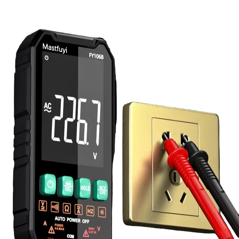 Digital Multimeter 600V AC/DC True RMS Auto-Range Tester (2 models available)