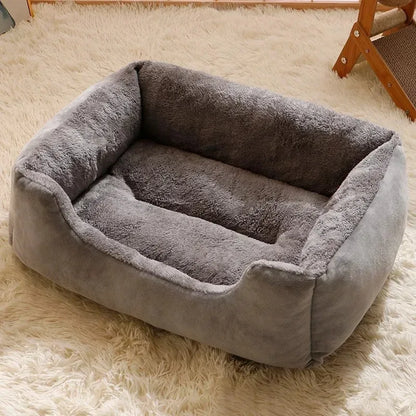 Soft Plush Pet Bed – Warm & Cozy Cat and Dog Cushion