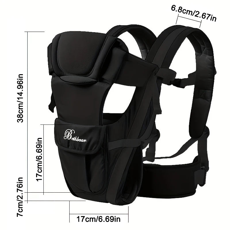 4-in-1 Ergonomic Baby Carrier – Adjustable Newborn to Toddler Baby Sling