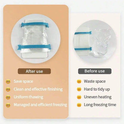 2-Pack Breast Milk Freezer Trays – Freeze-Flat Storage Bag Organisers