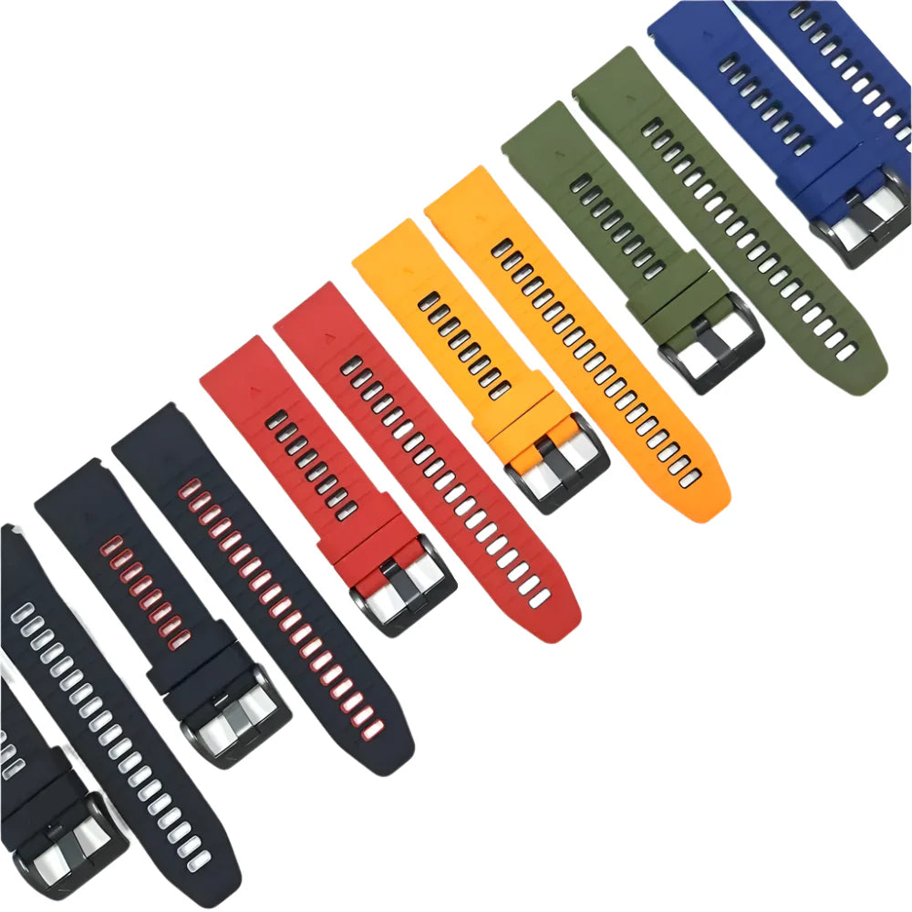 QuickFit Silicone Strap for the Garmin Flagship Models (2 sizes & 46 colours available)