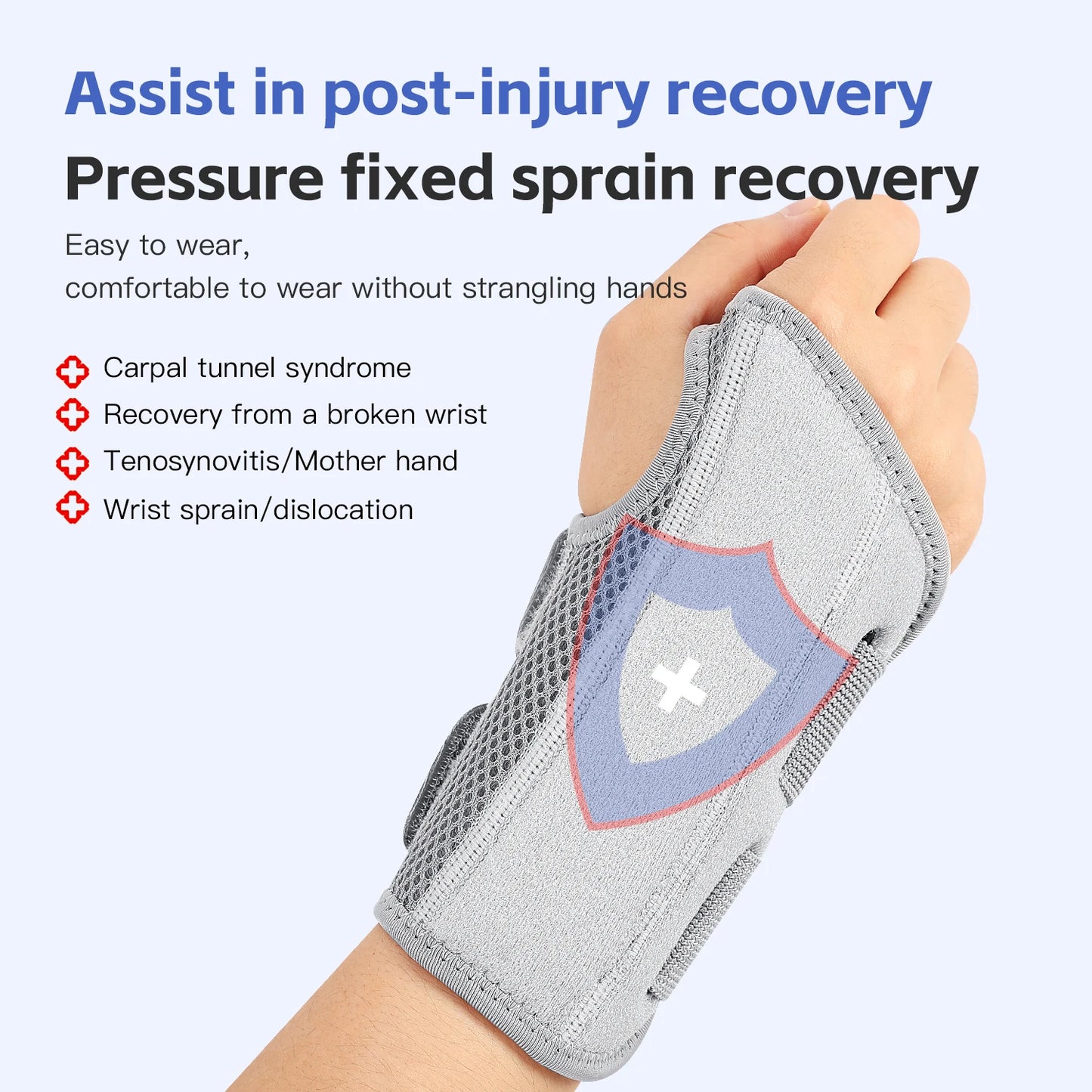 Wrist Support Brace – Adjustable Compression for Carpal Tunnel & Pain Relief