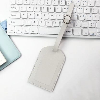 PU Leather Luggage Tag – Travel Suitcase ID Label