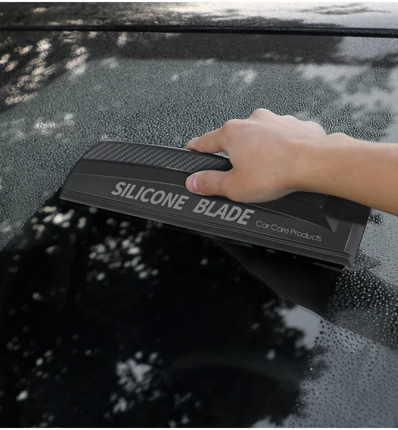 Soft Silicone Car Squeegee – Scratch-Free Water Blade for Car Windows & Glass