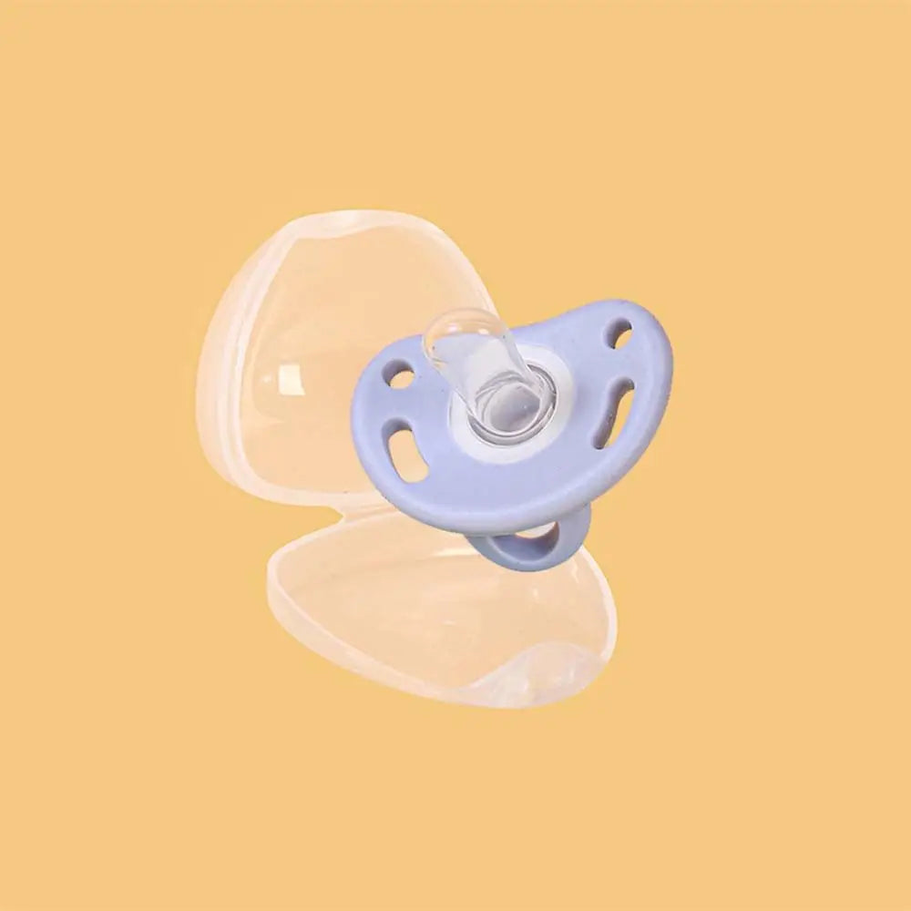 Silicone Baby Pacifier with Storage Case – Safe Soother (0–12 Months)