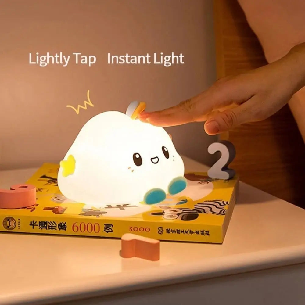Cute Cloud Night Light – Portable LED Bedside Lamp for Kids & Nurseries