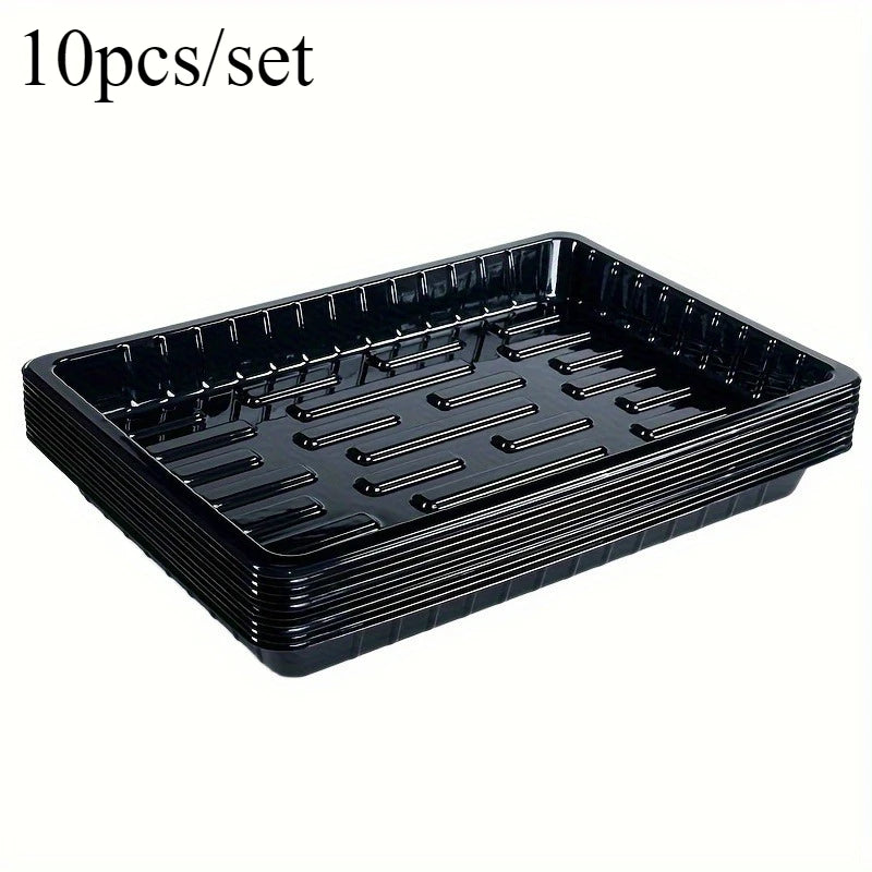 10-Piece Reusable Seedling Tray Set – Seed Starting & Plant Growing Trays