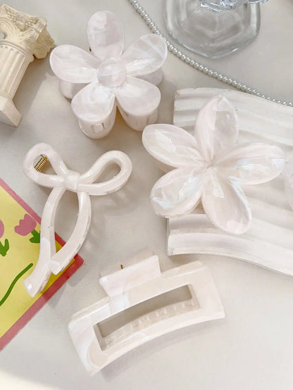 4-Piece Bow Hair Claw Clip Set